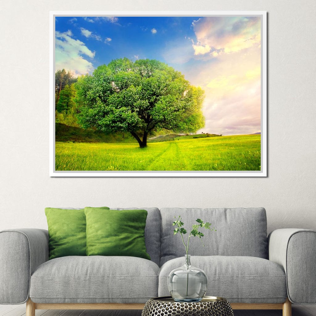 Spring Prairie Canvas Wall Art