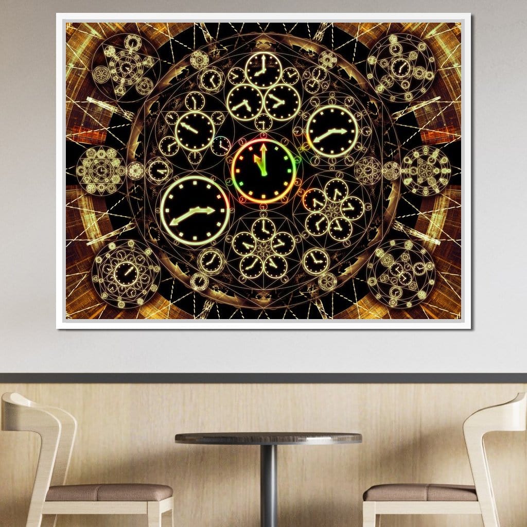 Circles of Time Canvas Wall Art