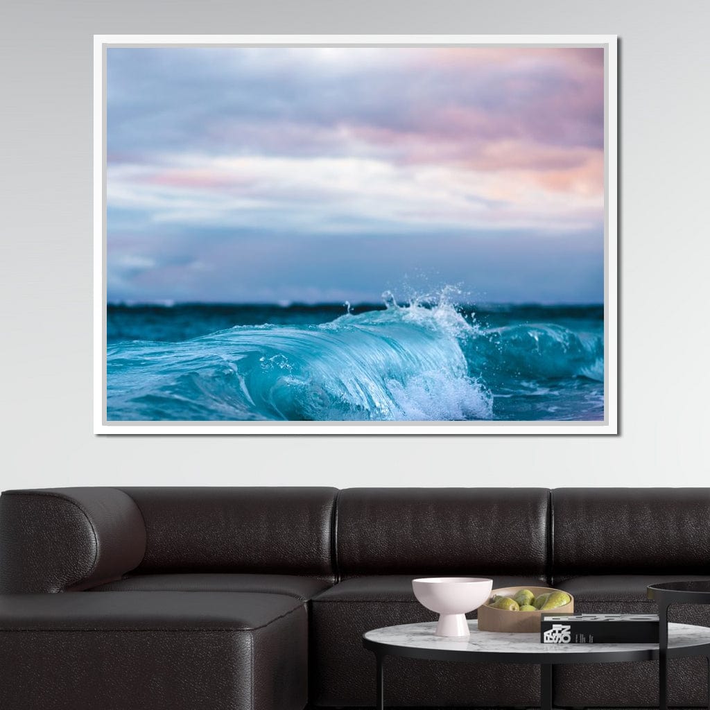 Blue Waves Canvas Wall Art