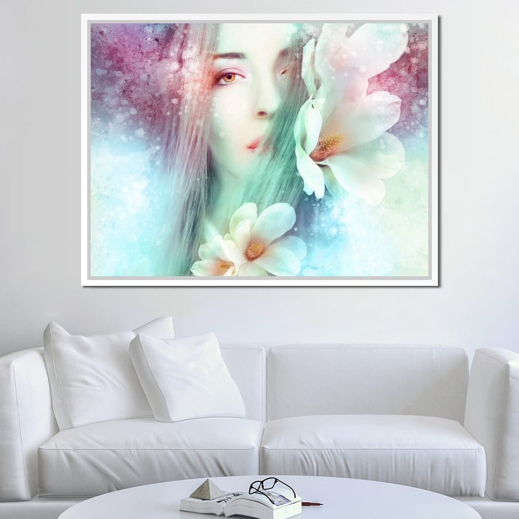 Spring Lady Canvas Wall Art