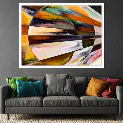 Colored Visage Canvas Wall Art