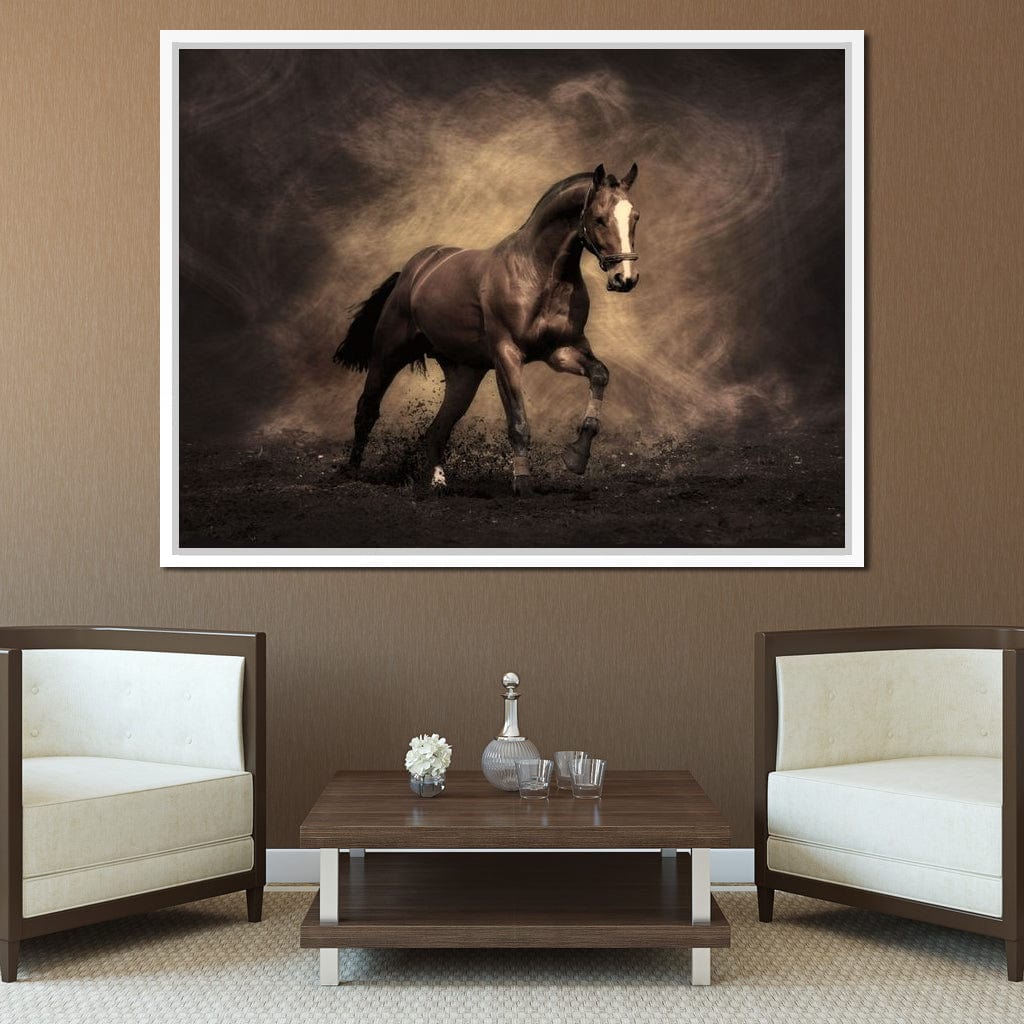 Brown Horse Canvas Wall Art