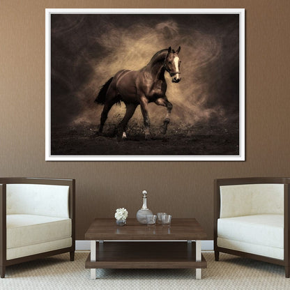 Brown Horse Canvas Wall Art