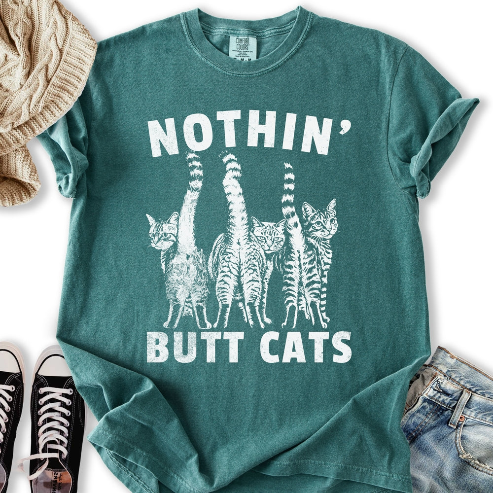 Nothin Butt Cats Relaxed Tee