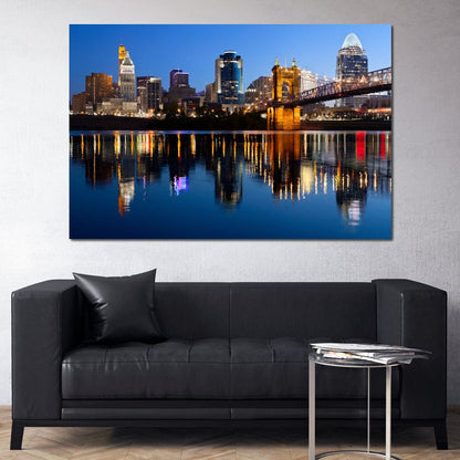 Cincinnati Skyline Canvas Wall Art