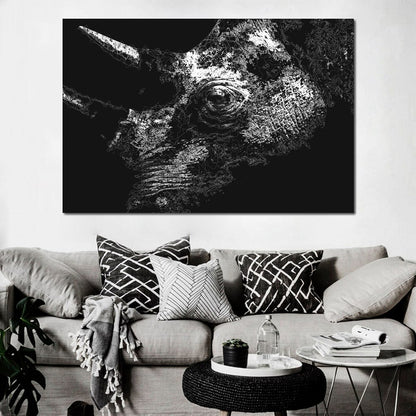 Big 5 Collection - Rhino Canvas Wall Art