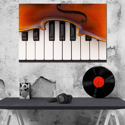 Violin & Piano Canvas Wall Art