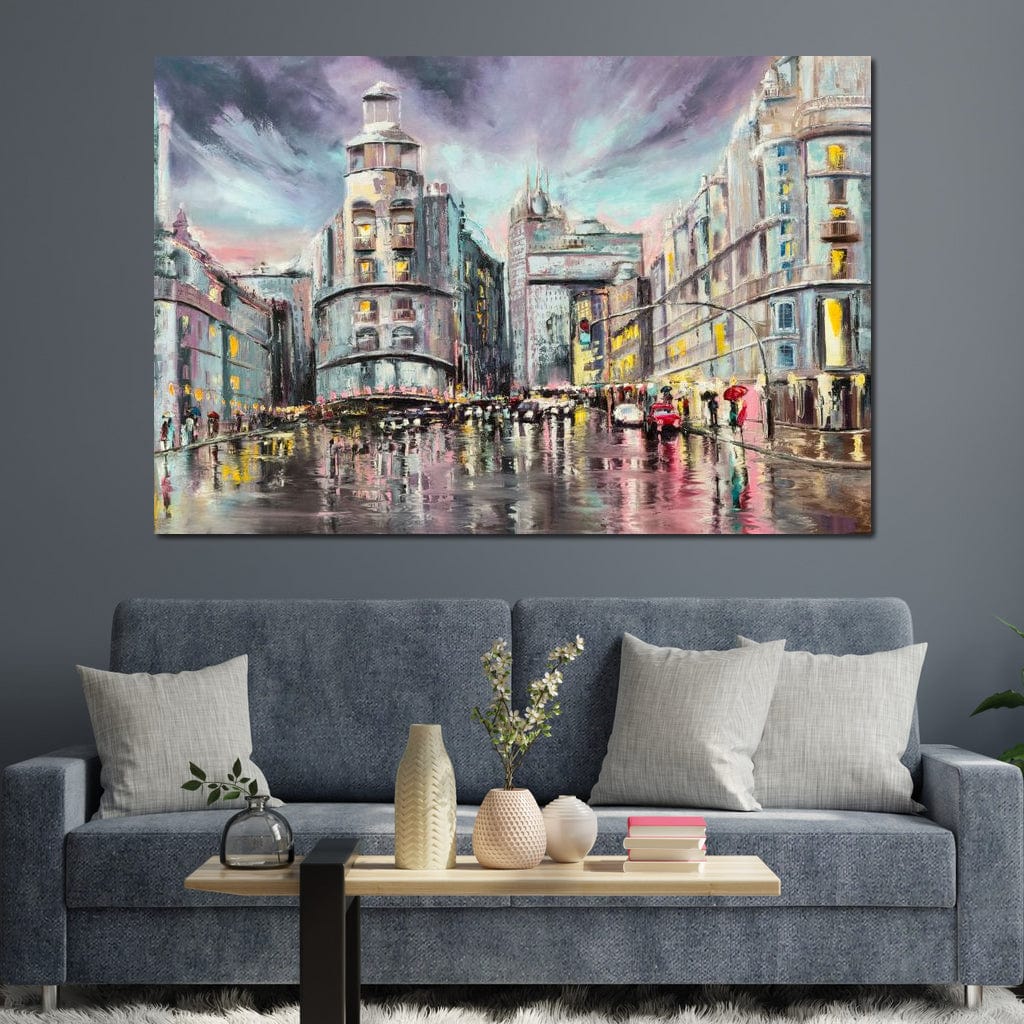 Avenue de Paris Canvas Wall Art