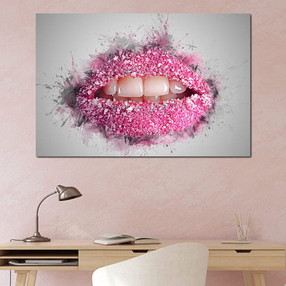 Sugar Lips Canvas Wall Art