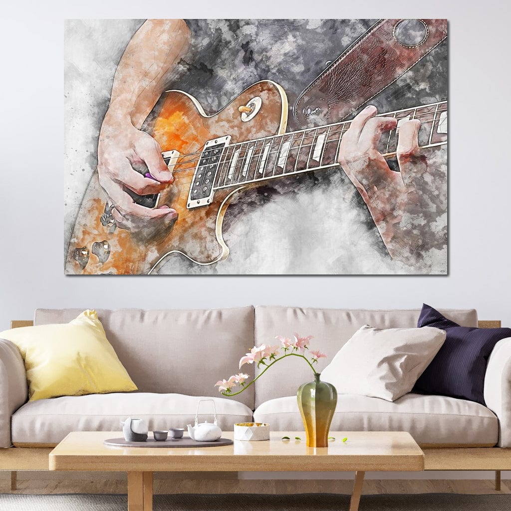 Electric Guitar - Mateo Canvas Wall Art