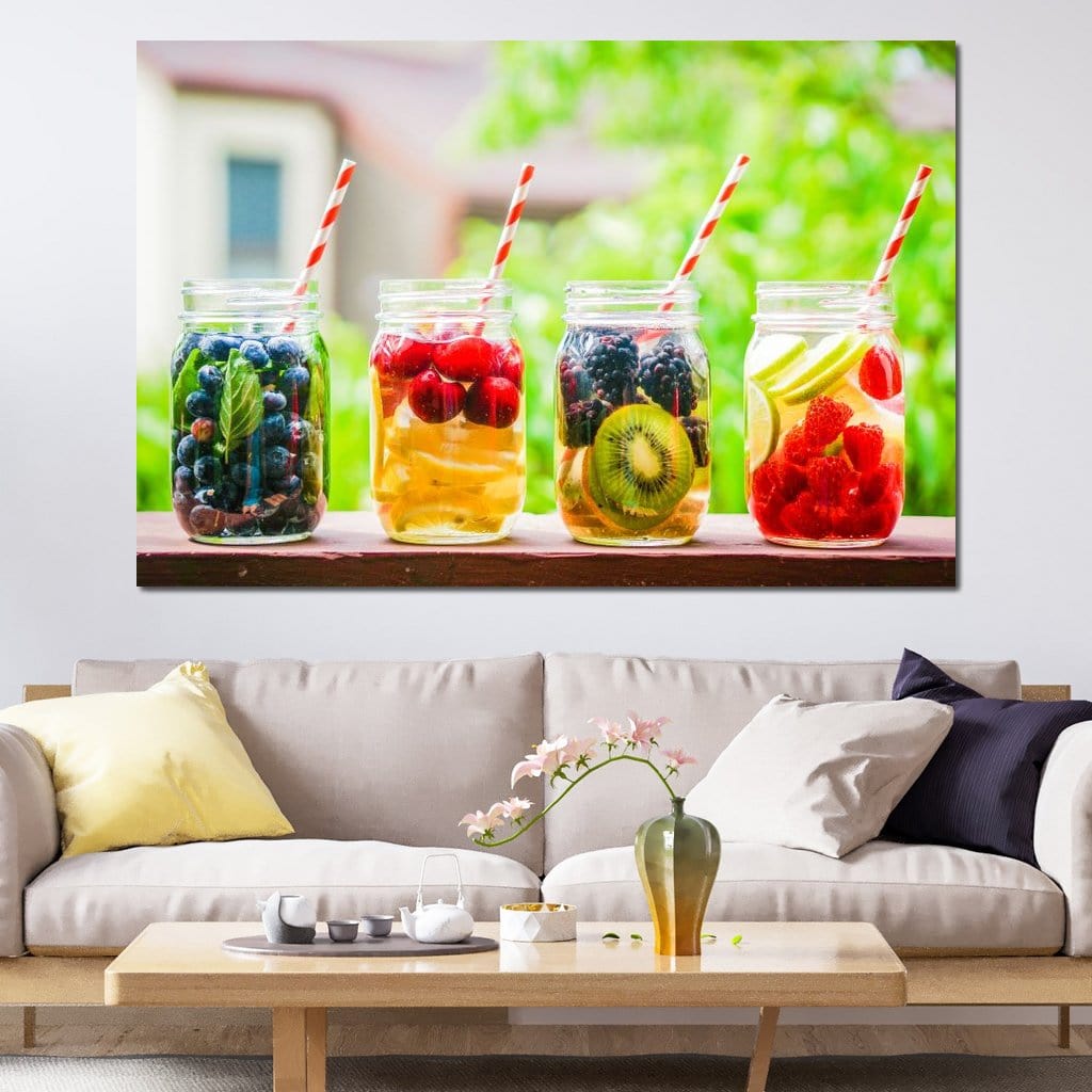 Detox Water Canvas Wall Art