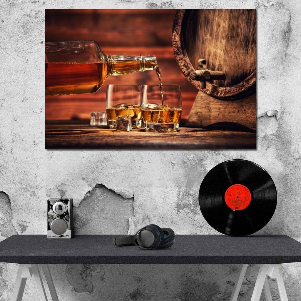 Whiskey Night Canvas Wall Art