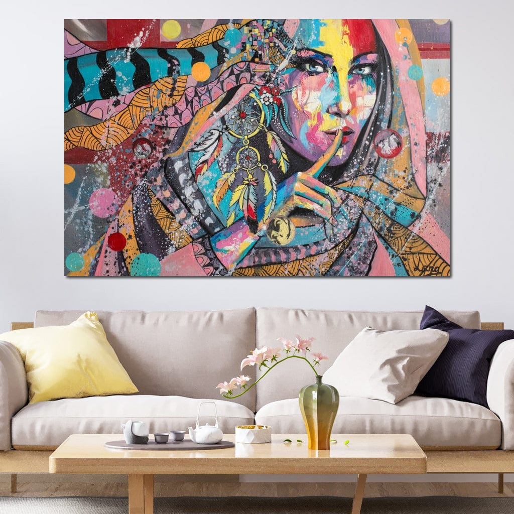 Mary Portrait Canvas Wall Art