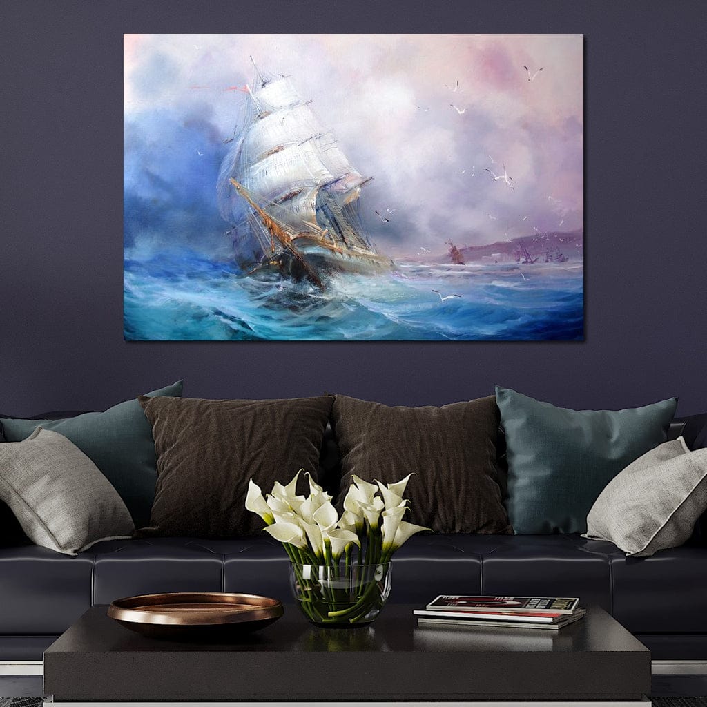Trading Ship Canvas Wall Art