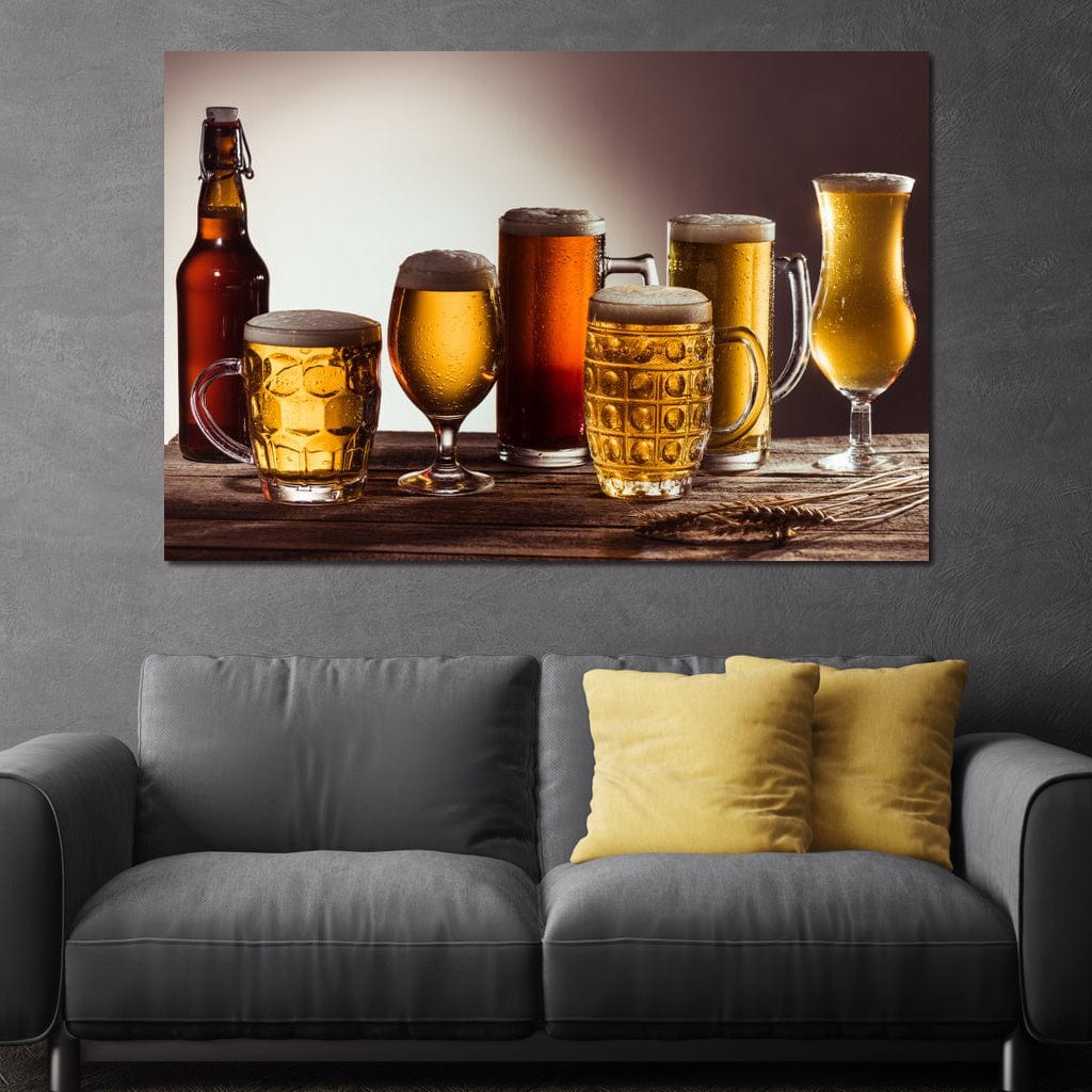 Beer Types Canvas Wall Art