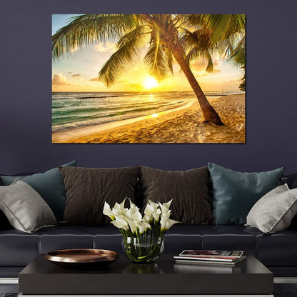 Barbados Beach Canvas Wall Art