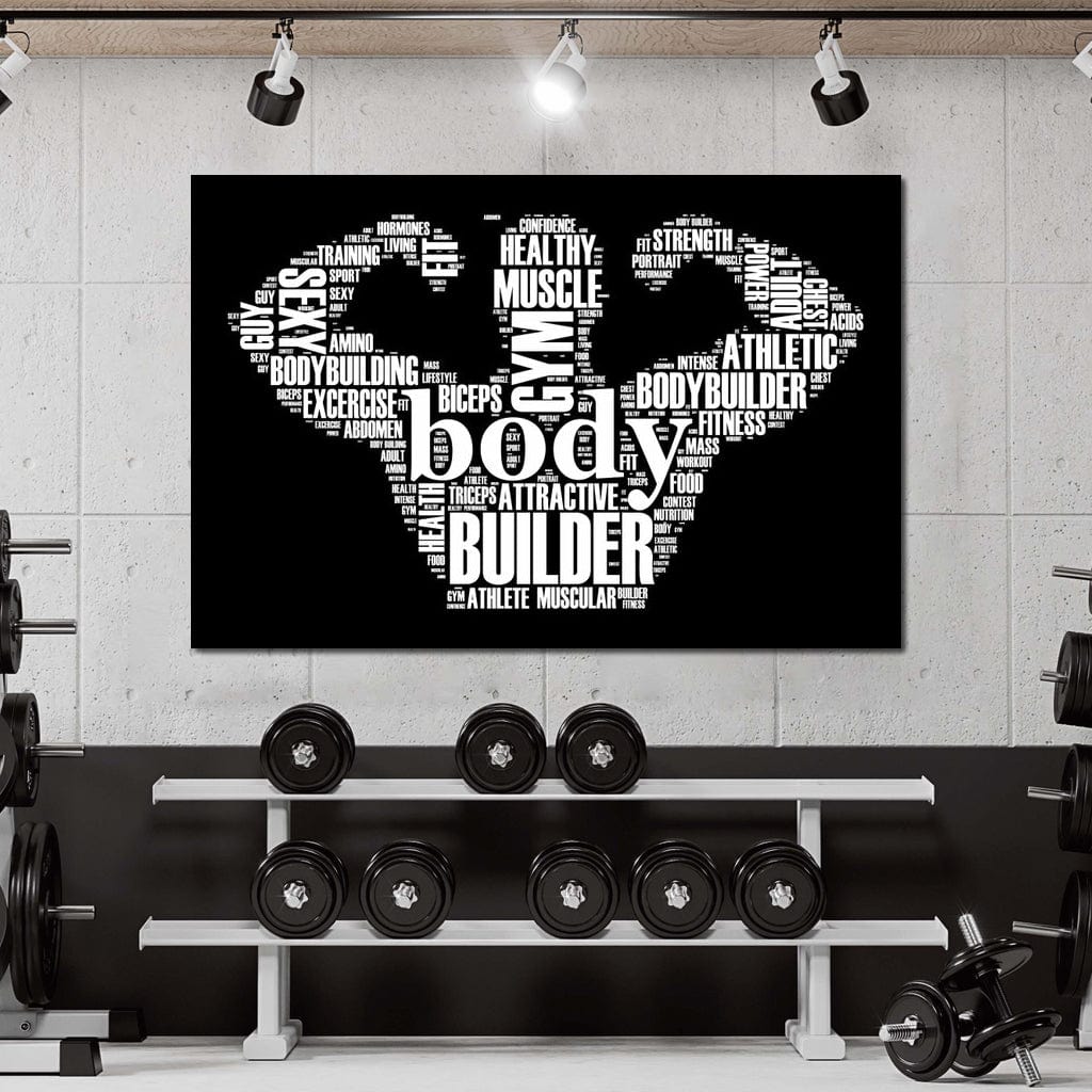 Body Builder Canvas Wall Art