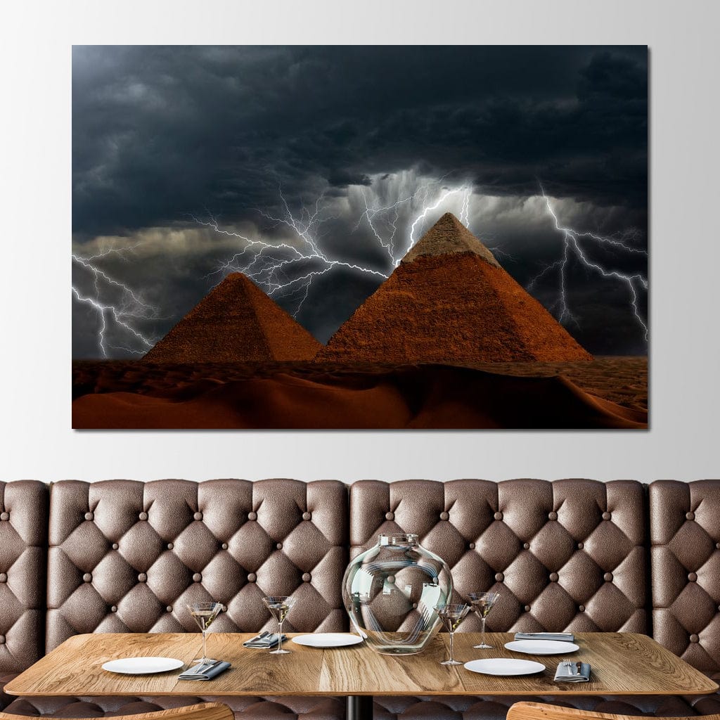 Pyramids of Giza Canvas Wall Art