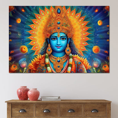 Vishnu's Aura Canvas Wall Art