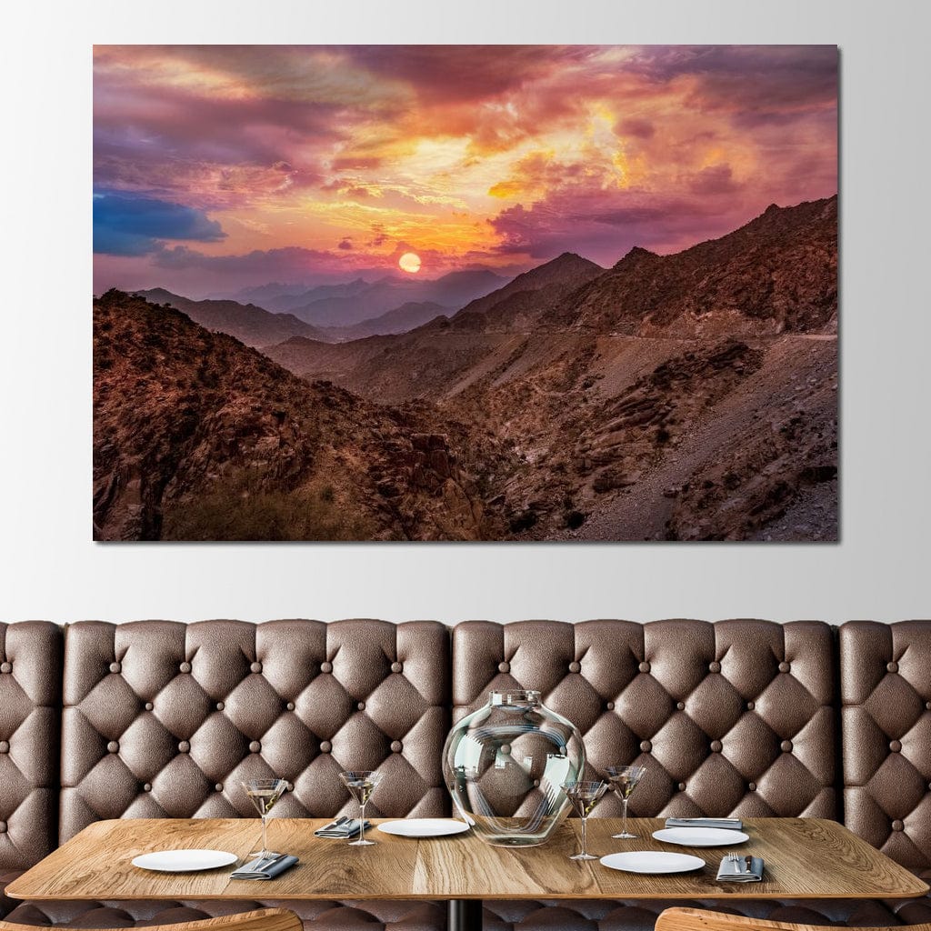 Desert Mountains Canvas Wall Art