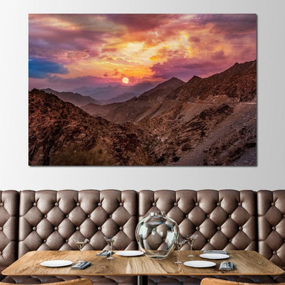 Desert Mountains Canvas Wall Art