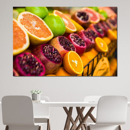 Istanbul Fruit Market Canvas Wall Art