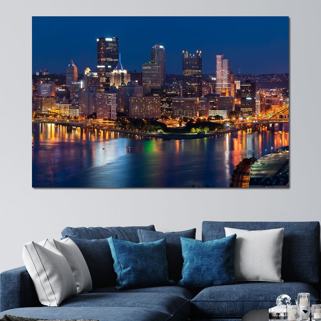 Pittsburgh Skyline Canvas Wall Art