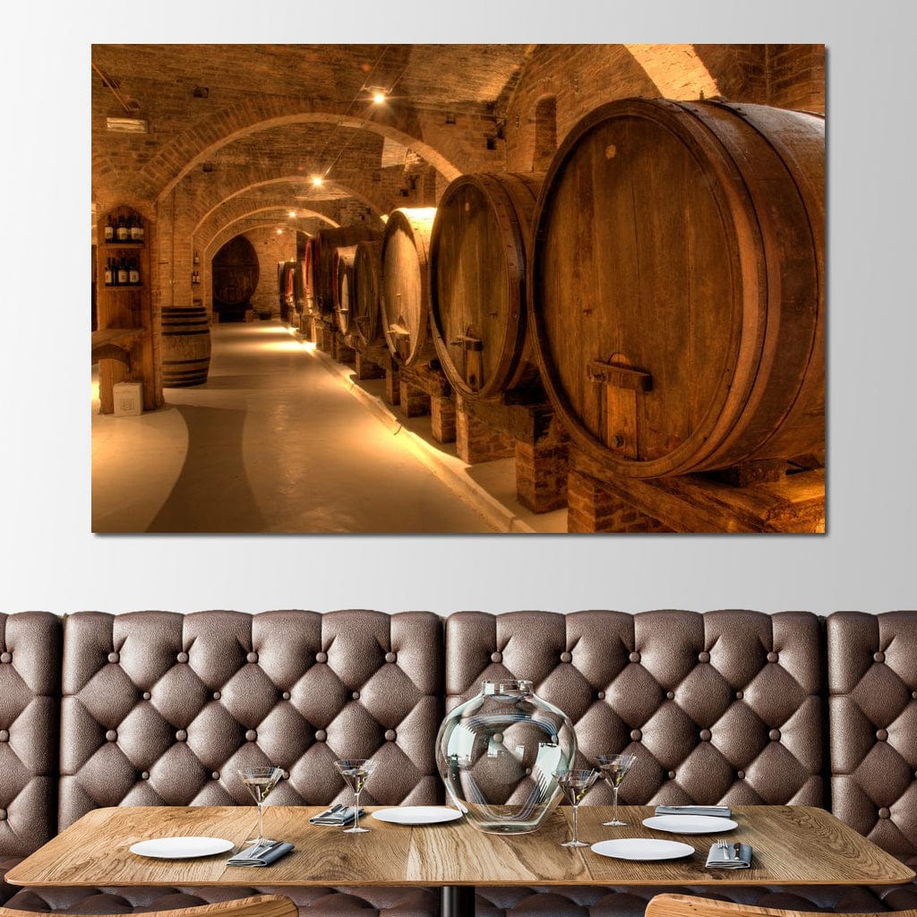 Wine Cellar in the Abbey Canvas Wall Art