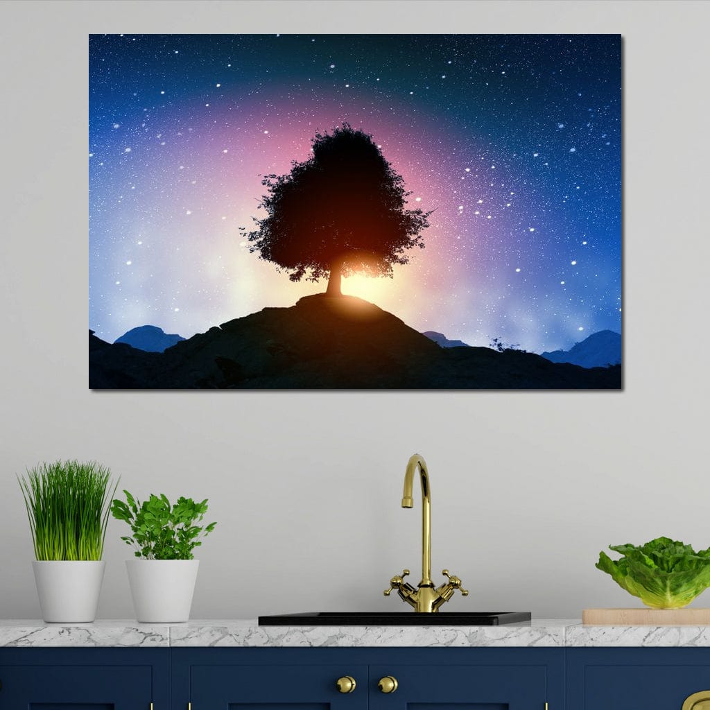 Spectacular Otherworldly Sunset Canvas Wall Art