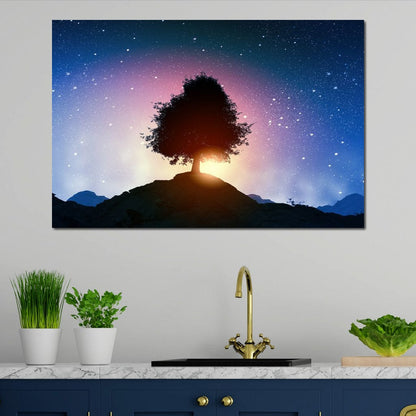 Spectacular Otherworldly Sunset Canvas Wall Art