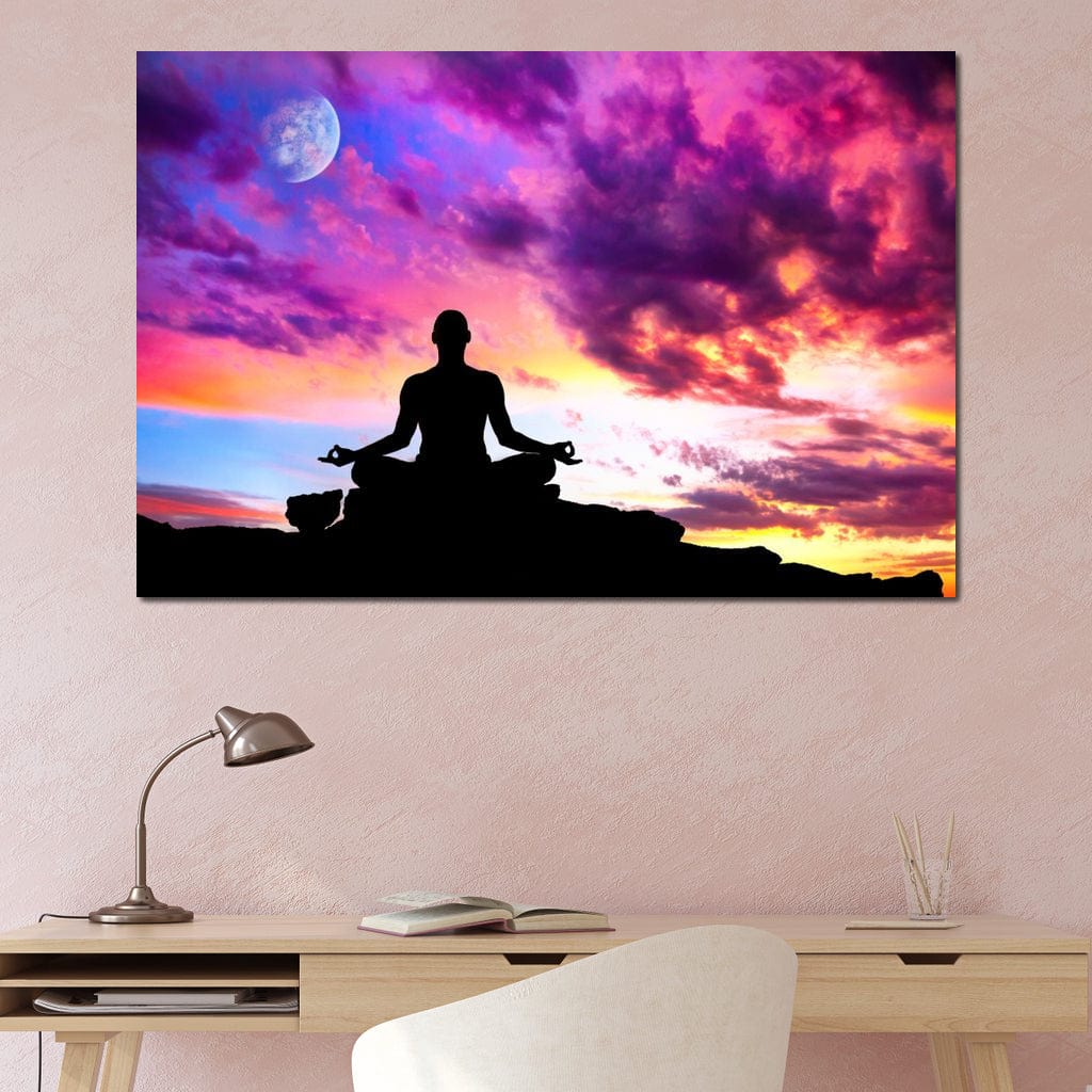Master of Yoga Canvas Wall Art