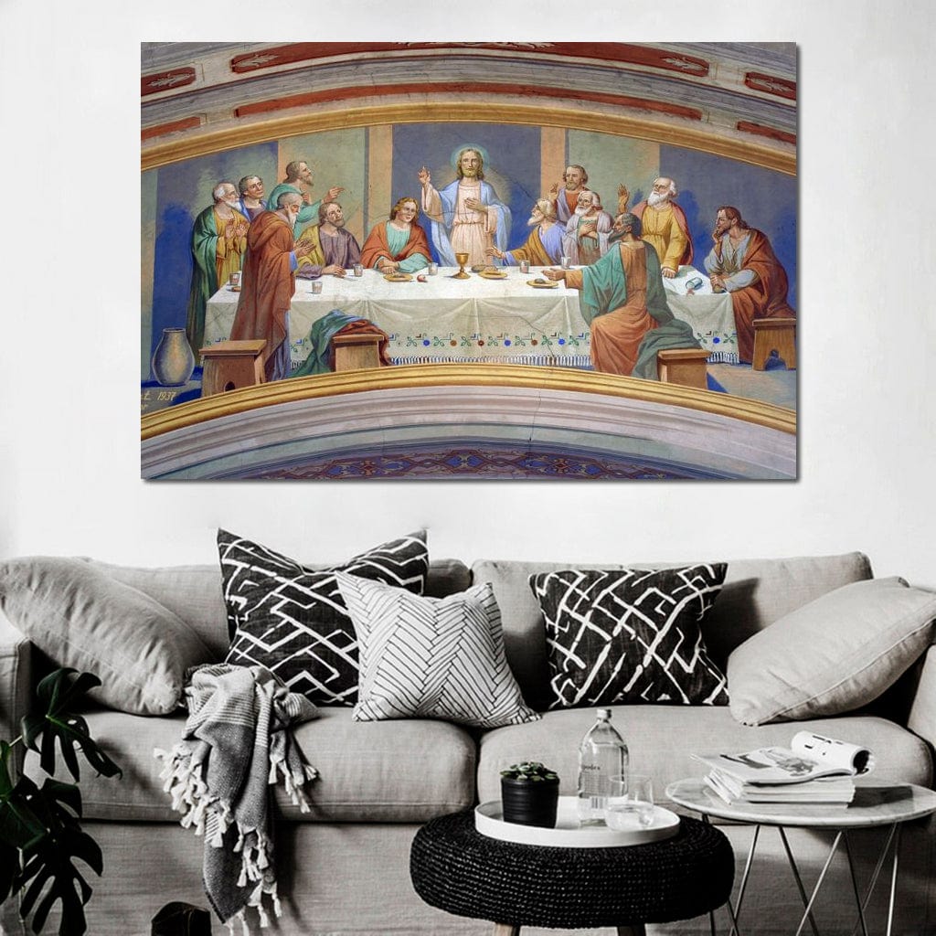 Last Supper Fresco Canvas Wall Art