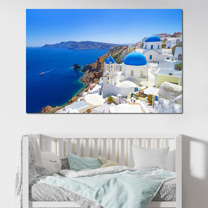 Santorini Canvas Wall Art