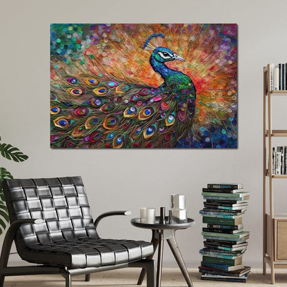 Peacock Fantasy Canvas Wall Art