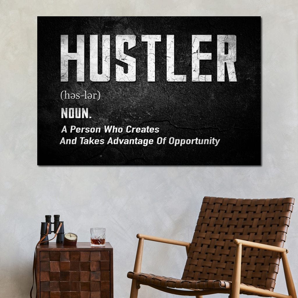 Hustle Canvas Wall Art