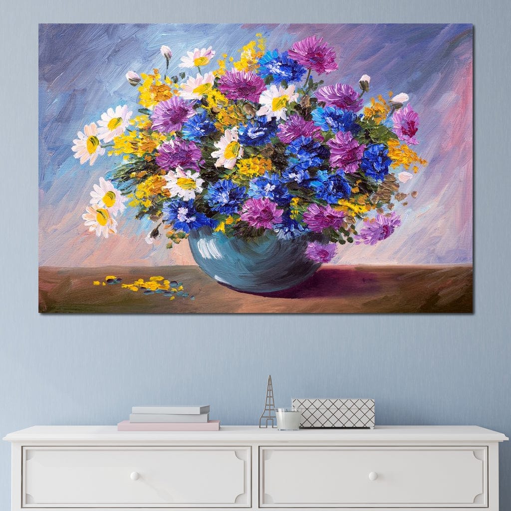 Bouquet of Wildflowers Canvas Wall Art