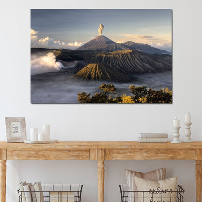 Bromo Volcano Canvas Wall Art
