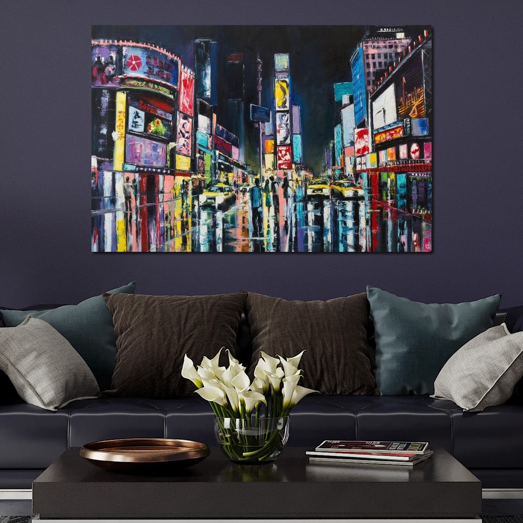 Busy Avenue Canvas Wall Art