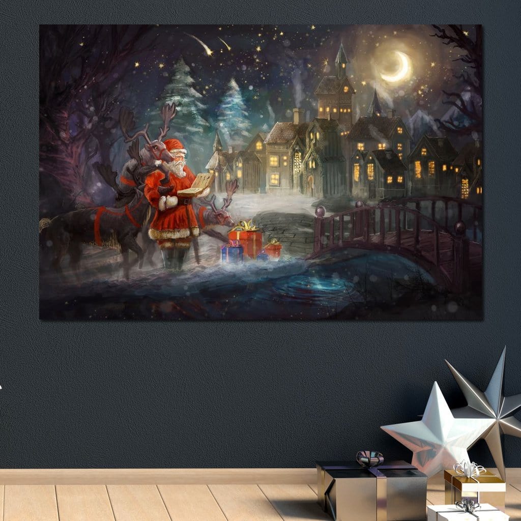 Santa Claus Canvas Wall Art