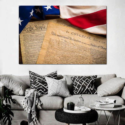 July 4th, 1776 Canvas Wall Art