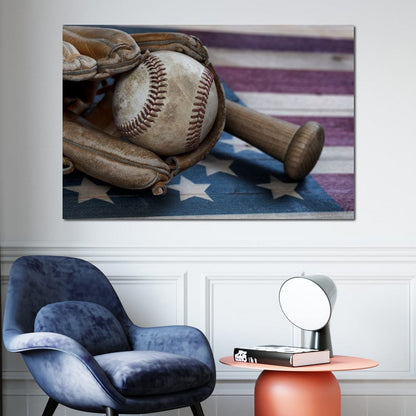 Baseball Nation Canvas Wall Art
