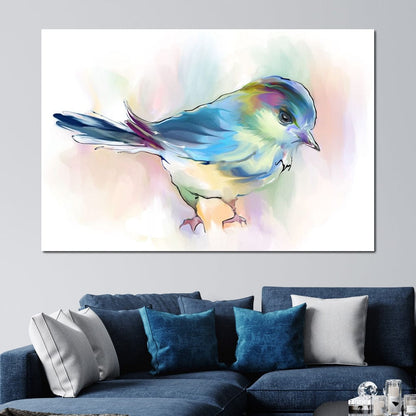 Watercolor Bird Canvas Wall Art