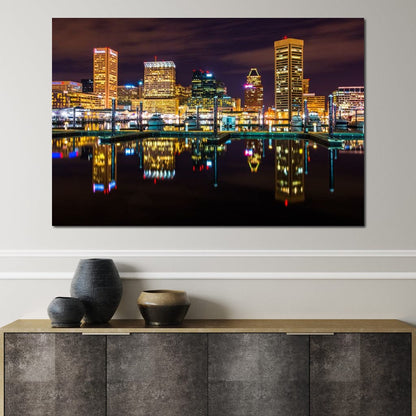 Baltimore Skyline Canvas Wall Art