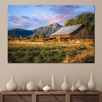 Sunrise at the Ranch Canvas Wall Art