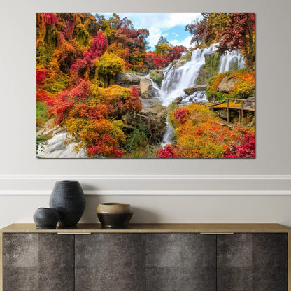 Mae Klang Waterfall Canvas Wall Art