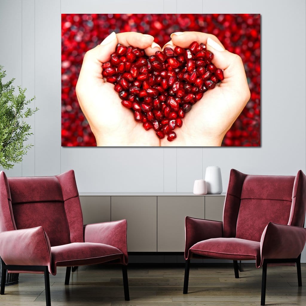 Pomegranate Seeds Canvas Wall Art
