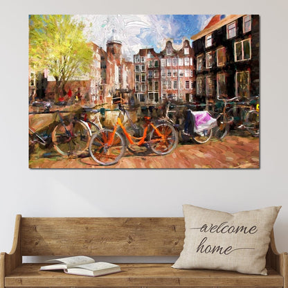 Amsterdam City Canvas Wall Art