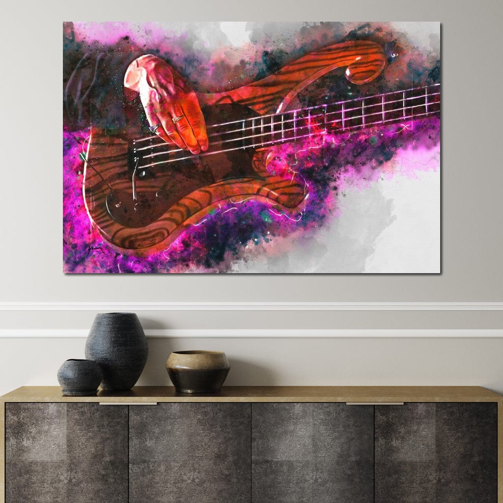 Les Claypool's Guitar Canvas Wall Art