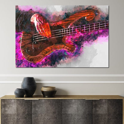 Les Claypool's Guitar Canvas Wall Art