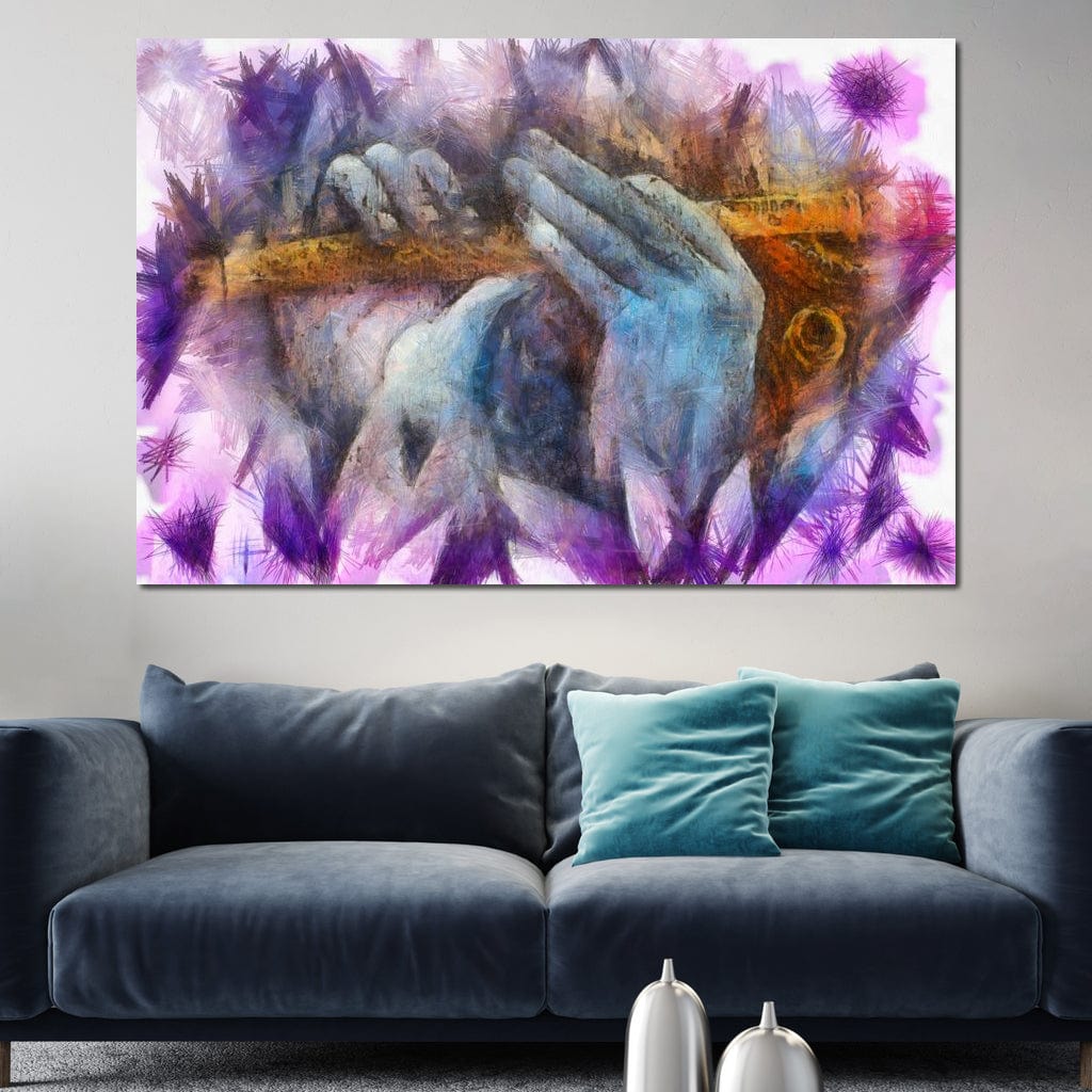 Krishna Playing the Flute Canvas Wall Art